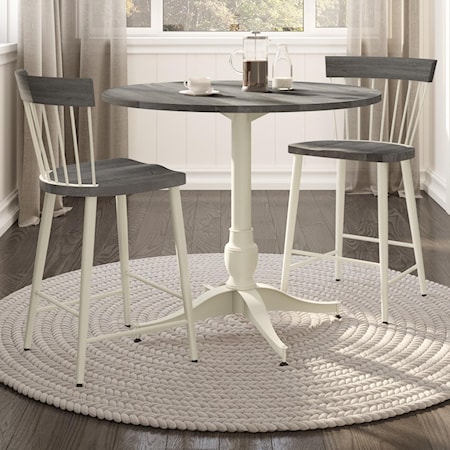 Customizable 3-Piece Counter Pub Table Set